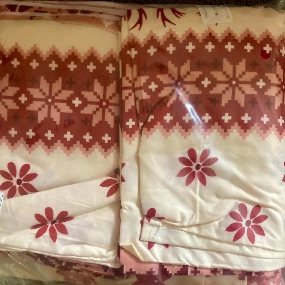 🍂Festive Fair Isles Reindeer Duvet and 2 Pillow Cases